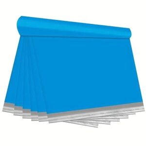 Set of 20 Vibrant Blue 19”x24” Poly Mailers ADDITIONAL 20 Stickers Included!